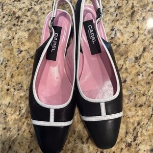 Carel Black and Pink Women's Flats